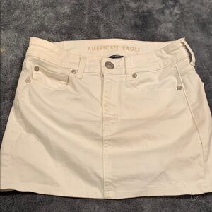 American Eagle Outfitters Cream Mini Pencil Skirt